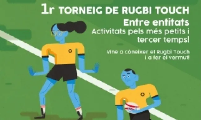 Cartell promocional de l'activitat. Font: Rugbi Touch Caldes