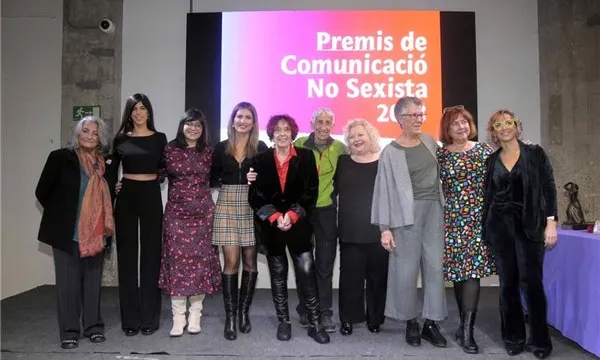 Les guardonades amb els Premis de Comunicació no Sexista 2023. Font: Associació de Dones Periodistes de Catalunya.
