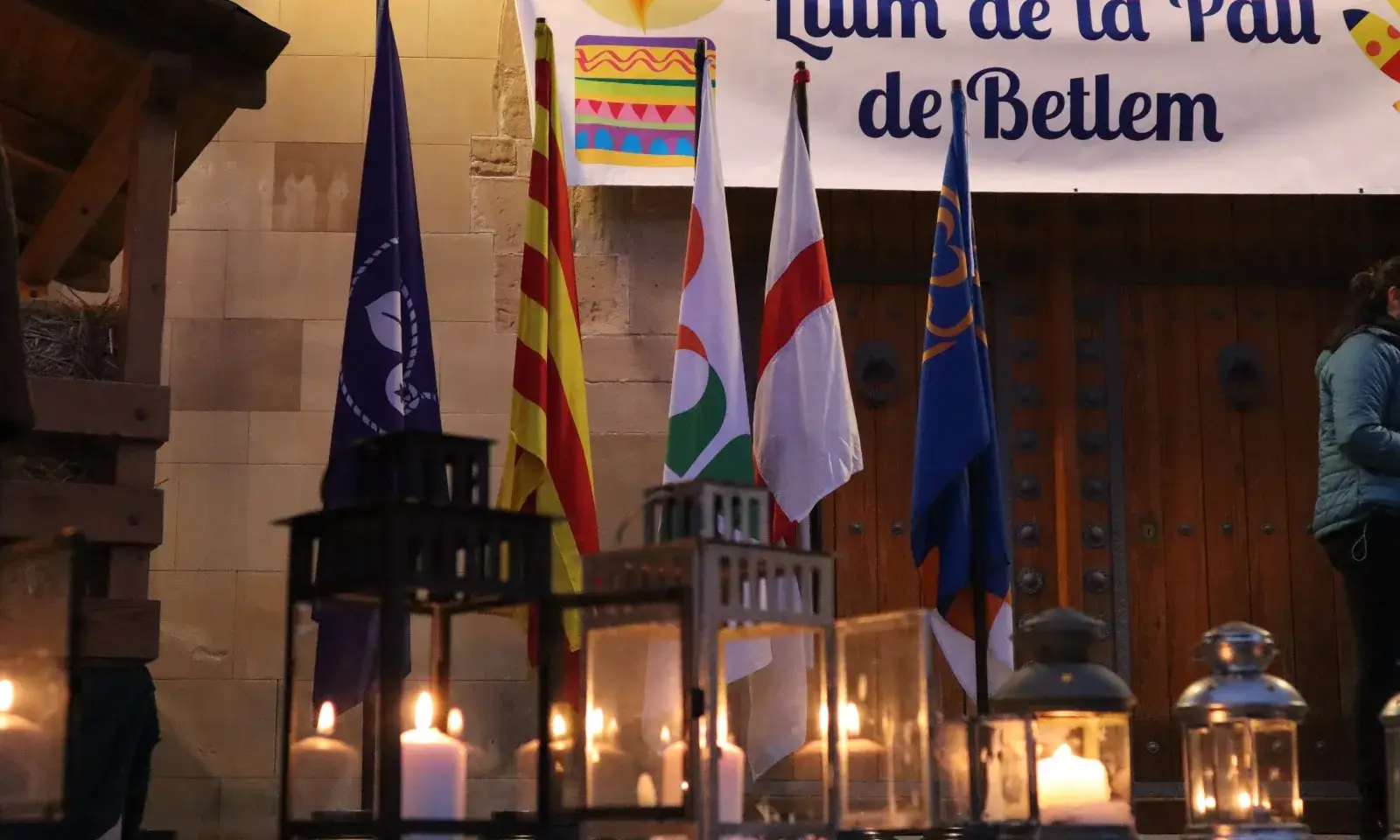 L'acte de rebuda de la 24a edició de la Llum de la Pau a Catalunya s'ha celebrat al Monestir de Montserrat.