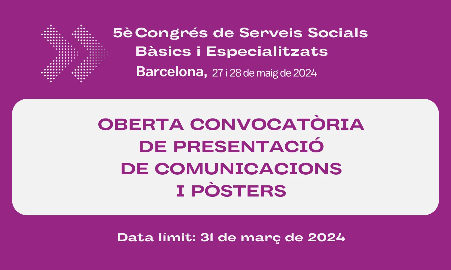 presentació comunicacions 5èCSSBE