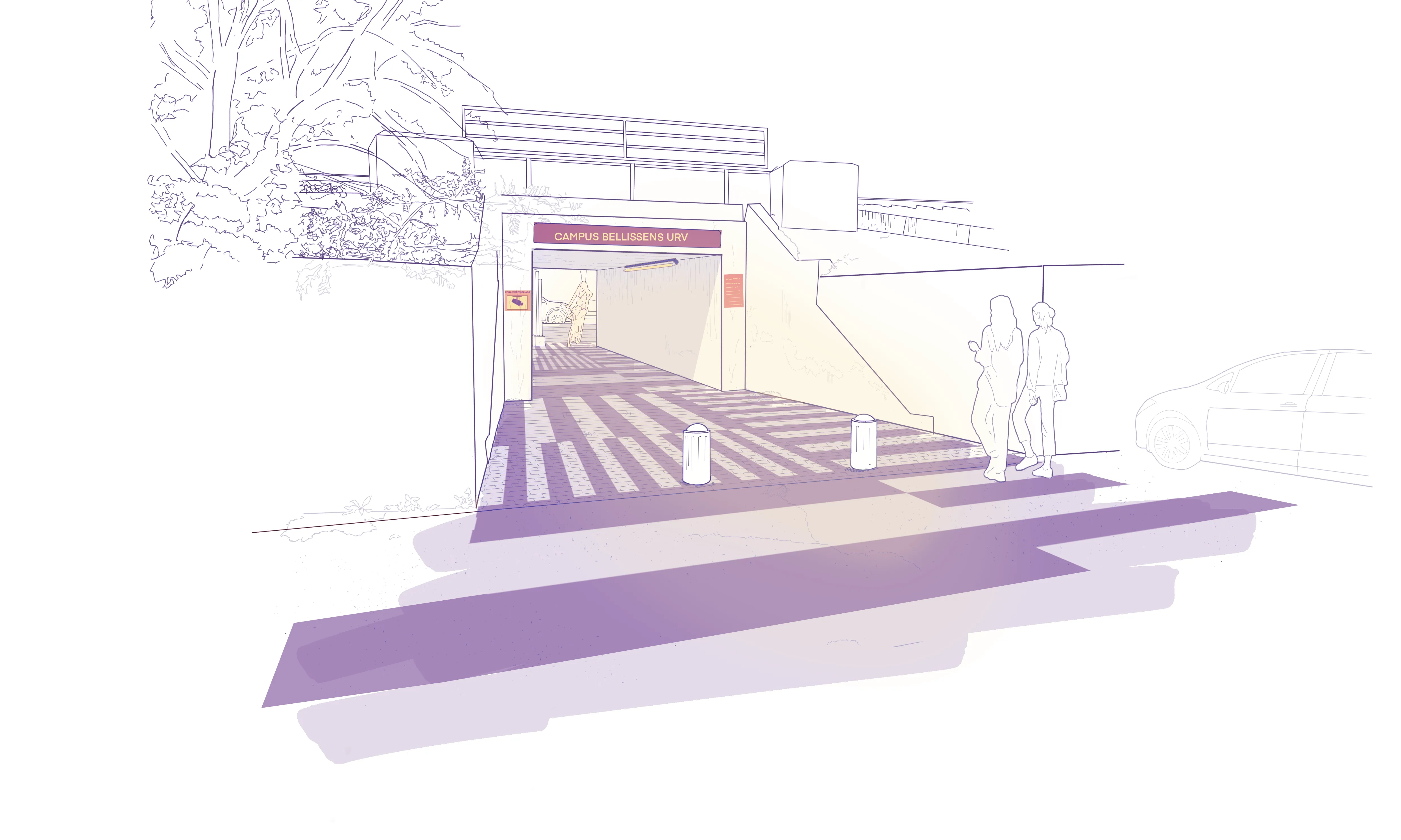 Imatge del Campus Bellissens (URV) per la prova pilot "URV espai segur"