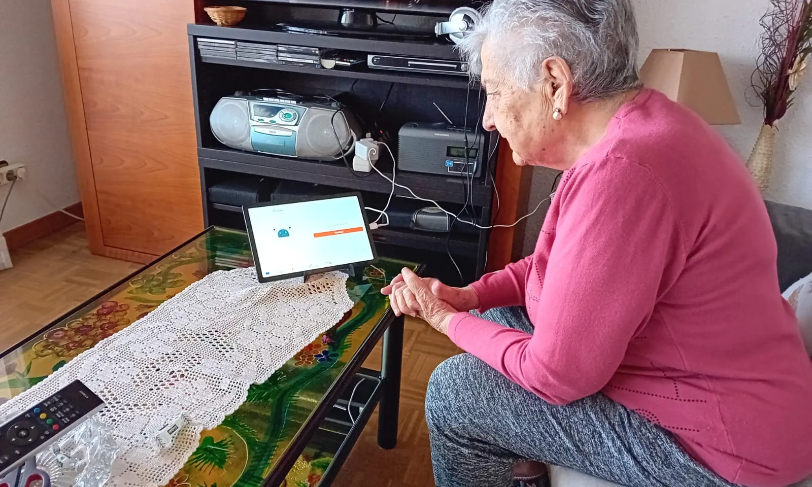 La Sra. Alicia Mascaró, una de les usuàries de l'eina 'Atenea'.