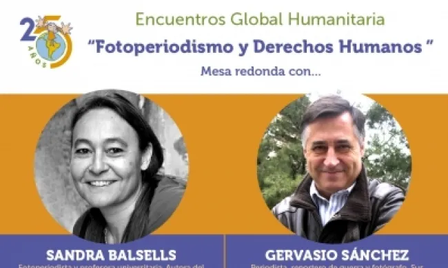 3ª Trobada Global Humanitaria amb Gervasio Sánchez i Sandra Balcells.