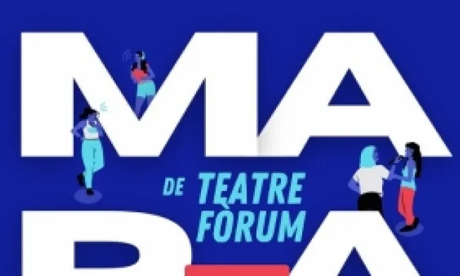 Fragment del cartell oficial de la Marató de Teatre Fòrum Intercultural