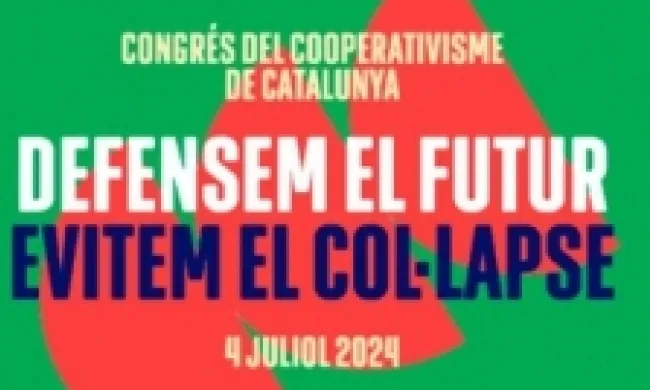 Cartell promocional de l'acte. Font: Confederació de Cooperatives. Campanya amb el lema 'Persones. Planeta. Propòsit'