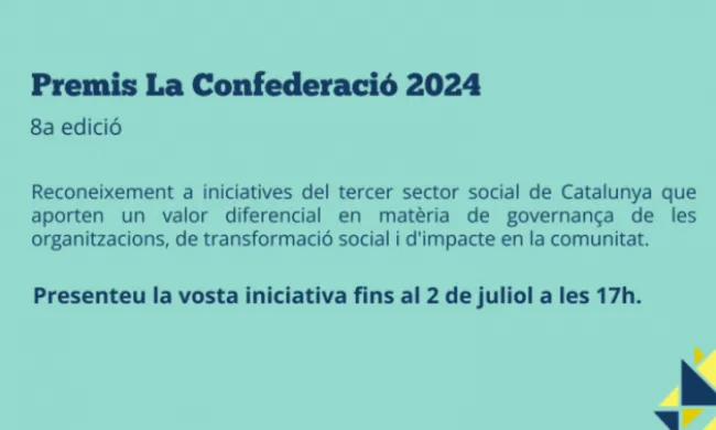 Convocatòria per la vuitena edició dels Premis La Confederació.