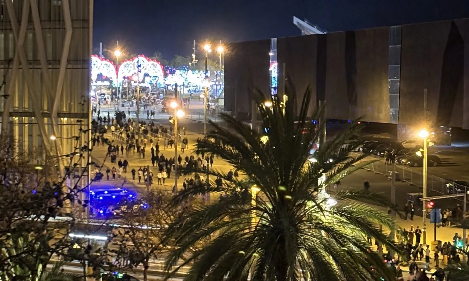 Celebració de la Feria de Abril al Parc del Fòrum de Barcelona.
