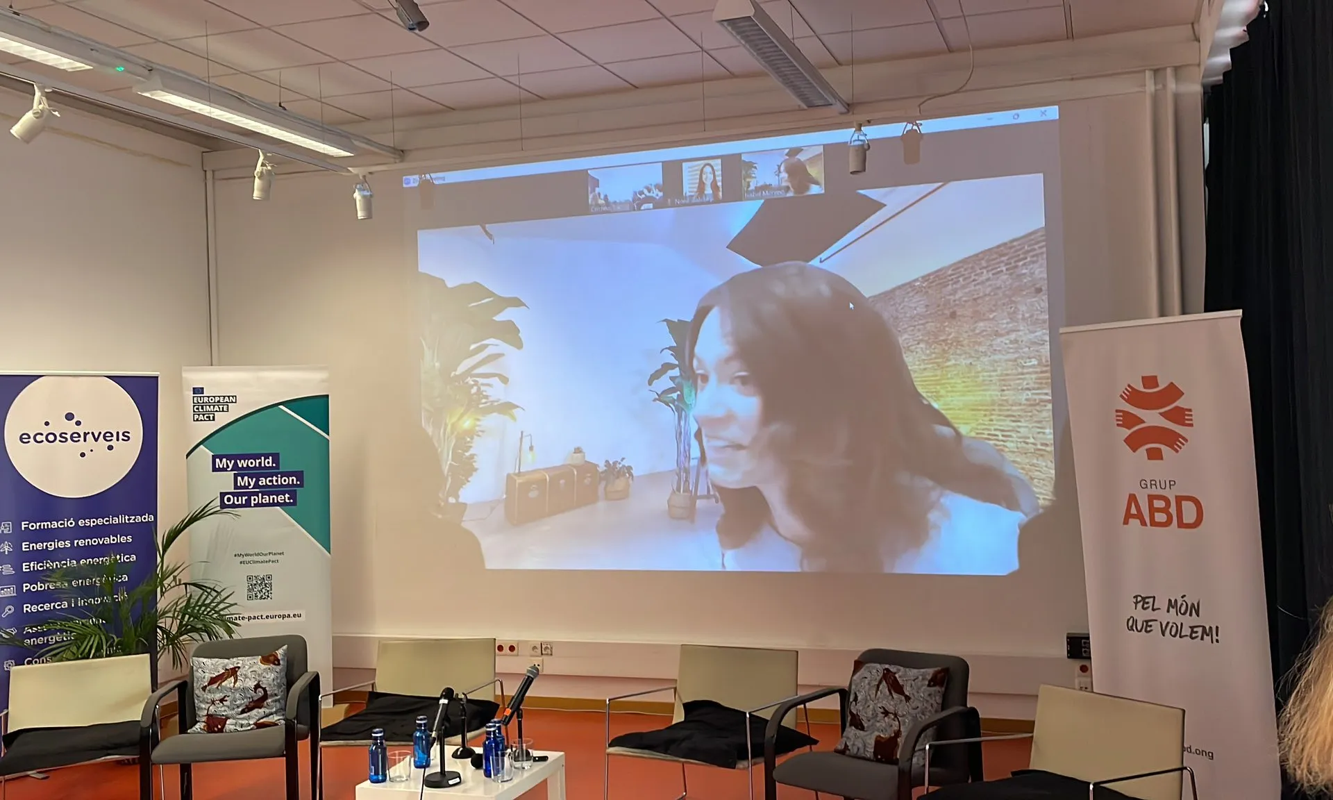 La Isabel Moreno va participar en la jornada de Resiliència climàtica urbana, celebrada com a esdeveniment final dels projectes Cooltorise i Climate Pact.