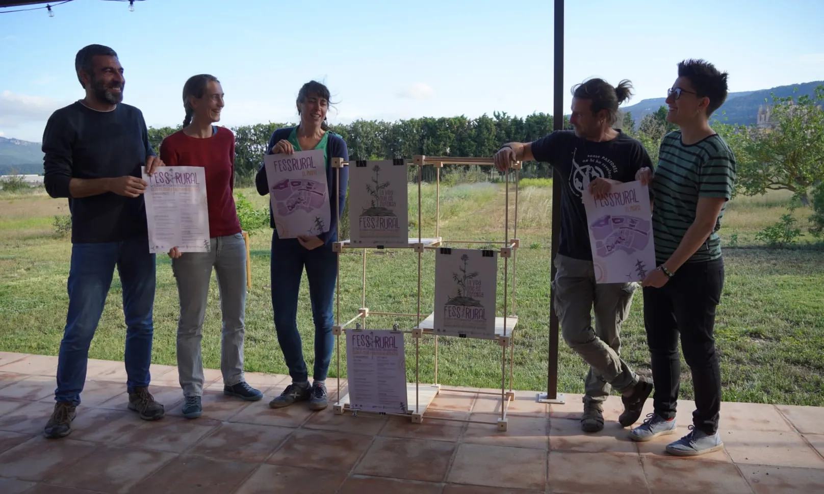 Membres de l'organització de la 5a edició del Festival de l'Economia Social i Solidària Rural