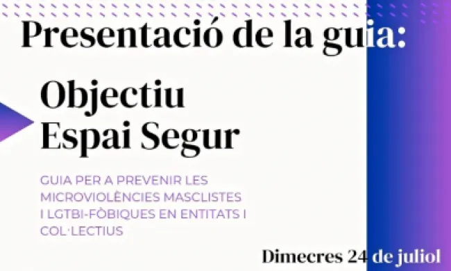 Cartell de la guia 'Objectiu Espai Segur'