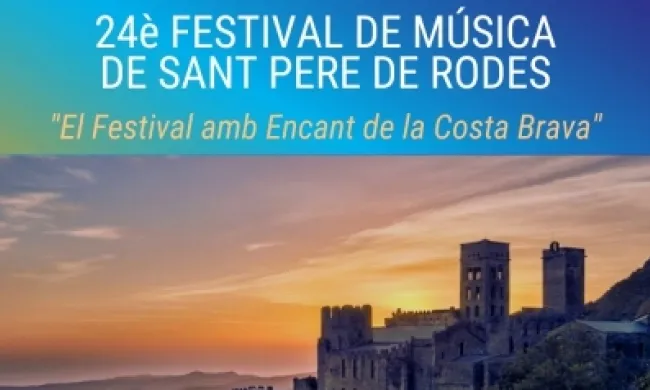 Fragment del cartell del Festival de Música de Sant Pere de Rodes