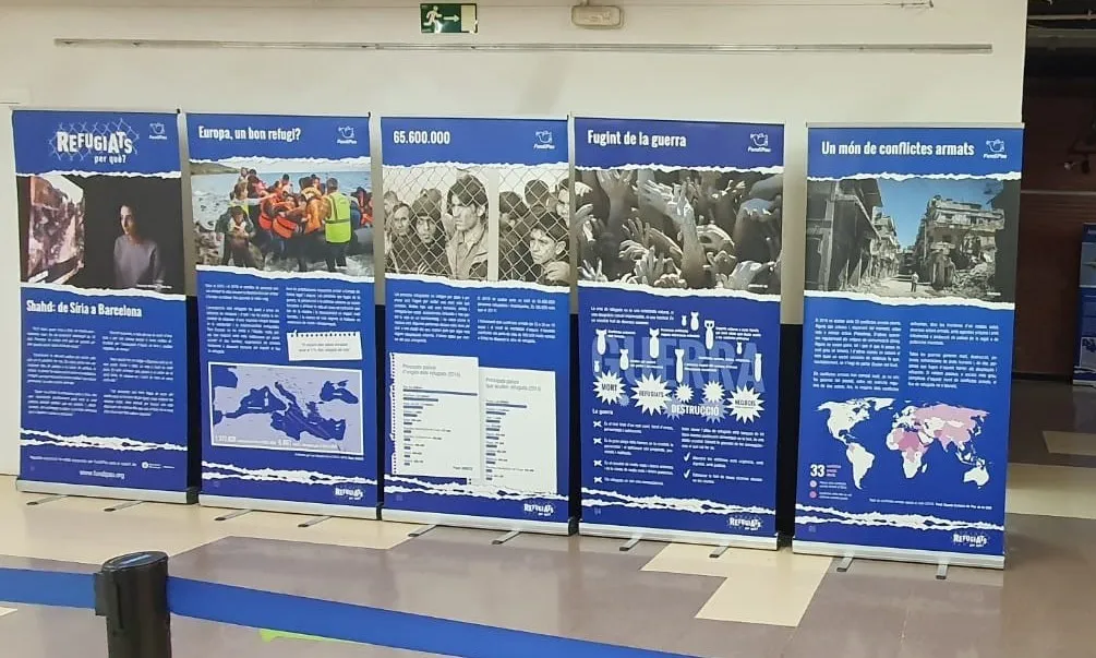 Panells de l'Exposició 'Refugiats, per què?'