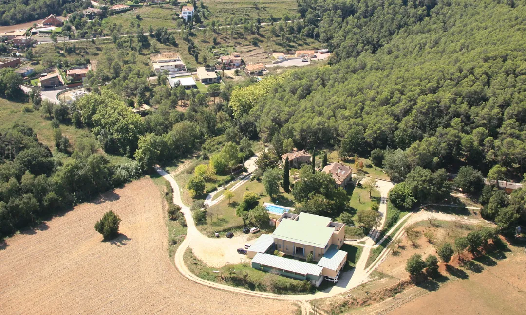 Vista aèria de les instal·lacions de la Fundació Mas Casadevall.
