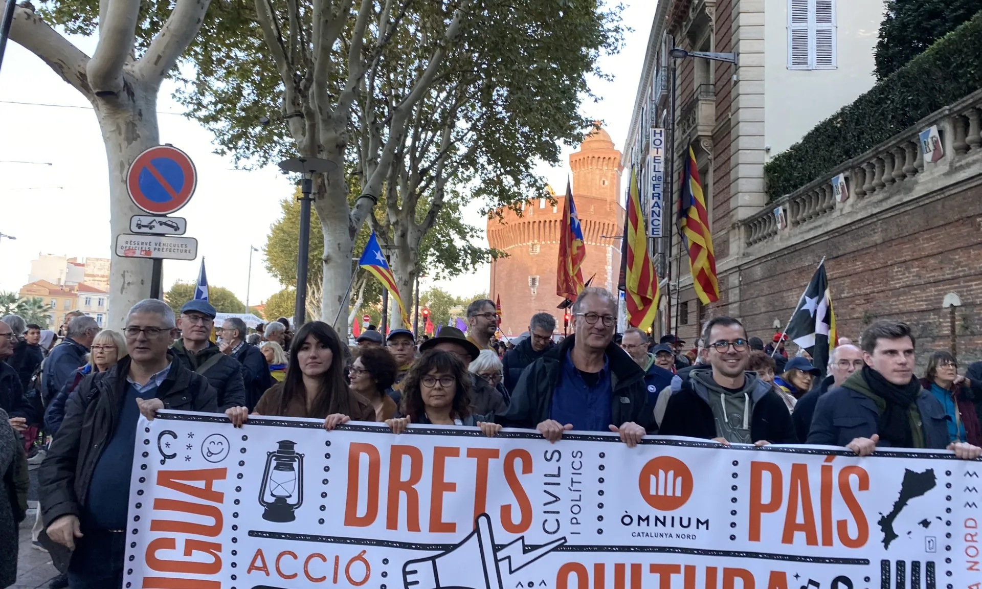 Manifestació per la Diada 2023. Font: Òmnium Cultural