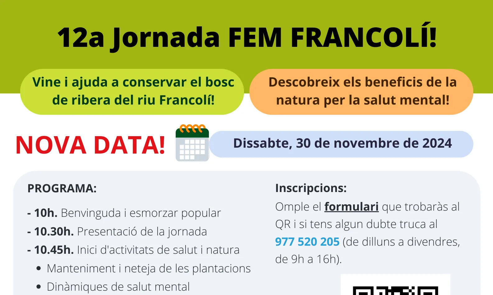 Cartell de la 12a Jornada Fem Francolí