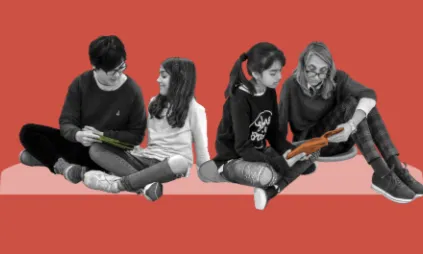 Cartell de l'acte "Acompanyar la lectura. Un compromís comunitari amb la infància" de la Fundació Bofill.