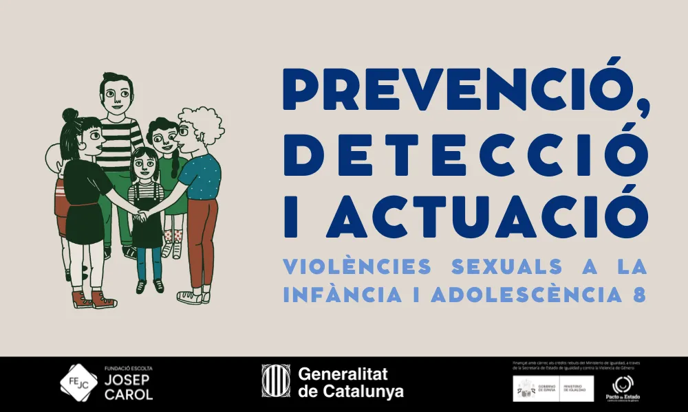 Cartell de l'esdeveniment 'Prevenció, detecció i actuació: Violències sexuals a la infància i adolescència en el lleure'