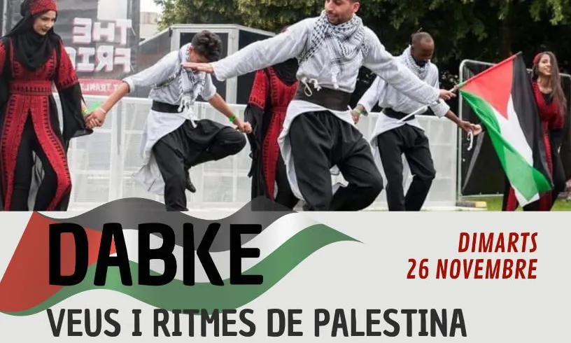 Cartell de l'espectacle 'Dabke Veus i ritmes de Palestina' a Girona