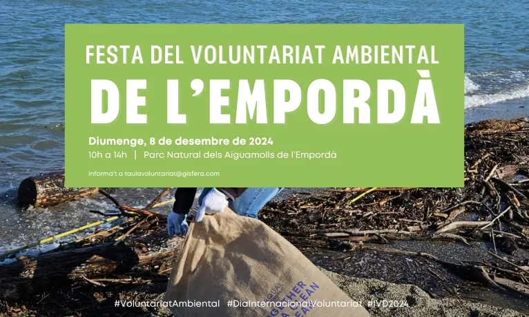 Cartell de l'esdeveniment "Festa del Voluntariat Ambiental 2024 – Empordà"