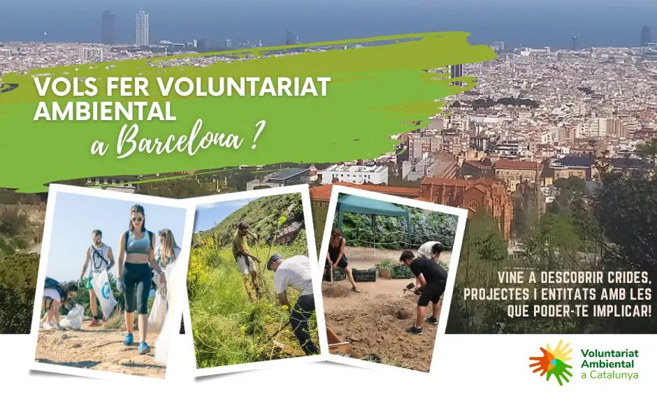 Cartell de la xerrada ‘Vols fer voluntariat ambiental a Barcelona?’