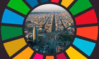 Logotip  Premi Agenda 2030 BCN. Font: Ajuntament de Barcelona