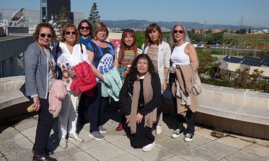 Sortida d'un grup de xerraires del projecte 'Xerrem Junts'.