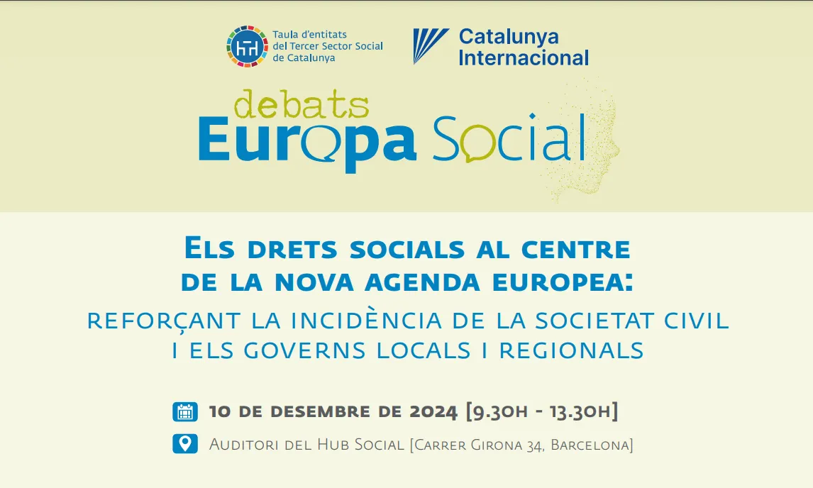 Capçalera programa debat 'Europa Social' 2024. Font: T3S