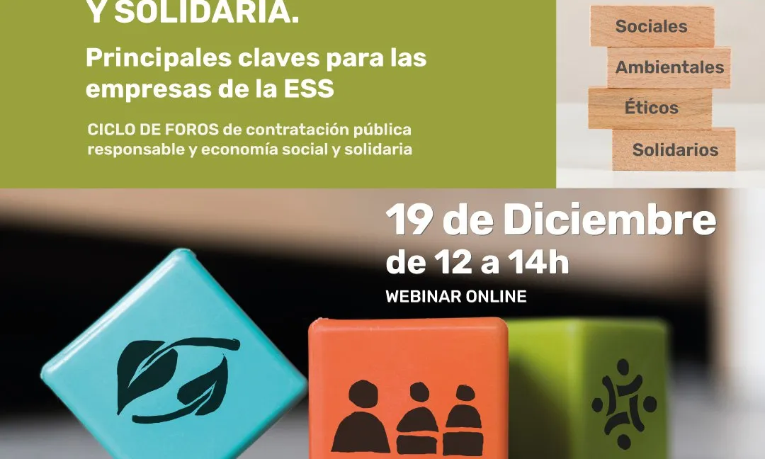 La sessió s'adreça a les empreses i iniciatives de l'Economia Social i Solidària de tot l'Estat espanyol.