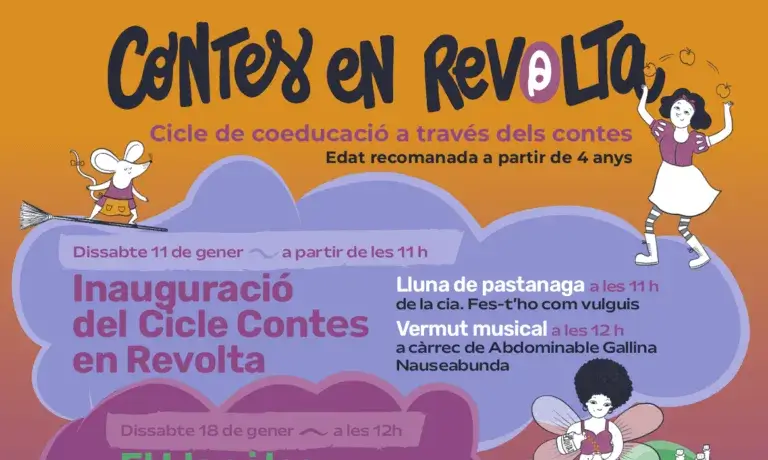 Cartell del cicle Contes en Revolta
