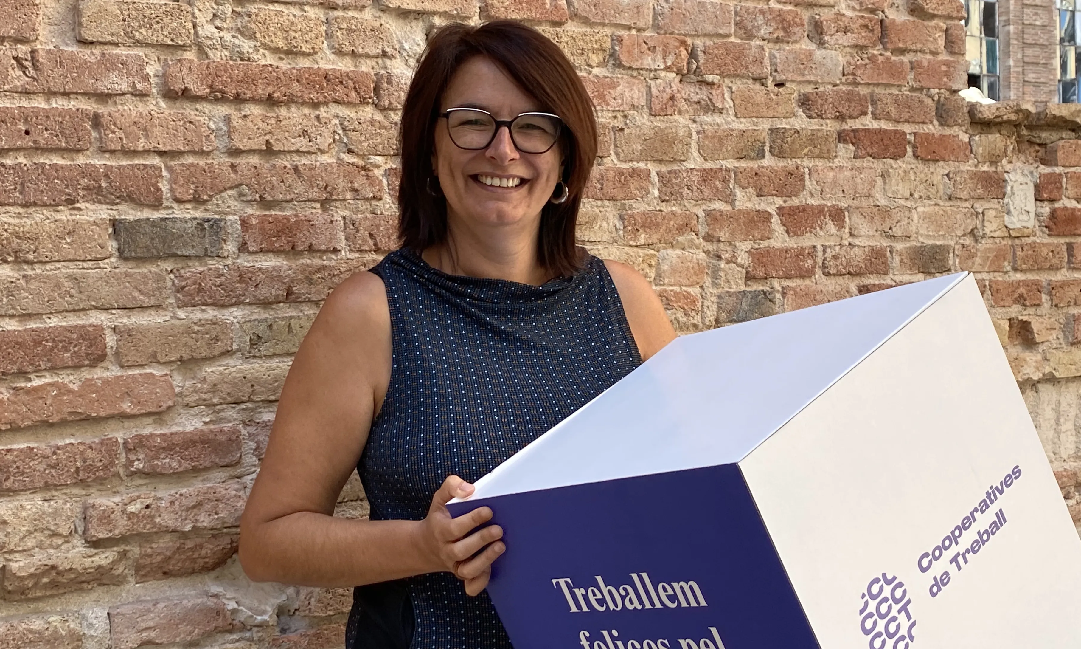 La copresidenta de la Federació de Cooperatives de Treball de Catalunya, Laia Bonastra. Font: Federació de Cooperatives de Treball de Catalunya.