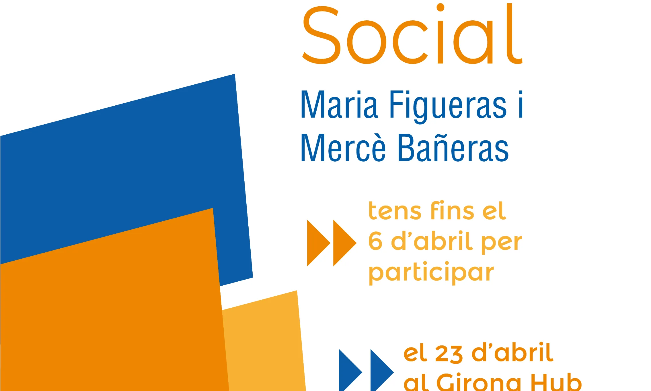 13a edició dels Premis d'Acció Social Maria Figueras i Mercè Bañeras Cartell del premi