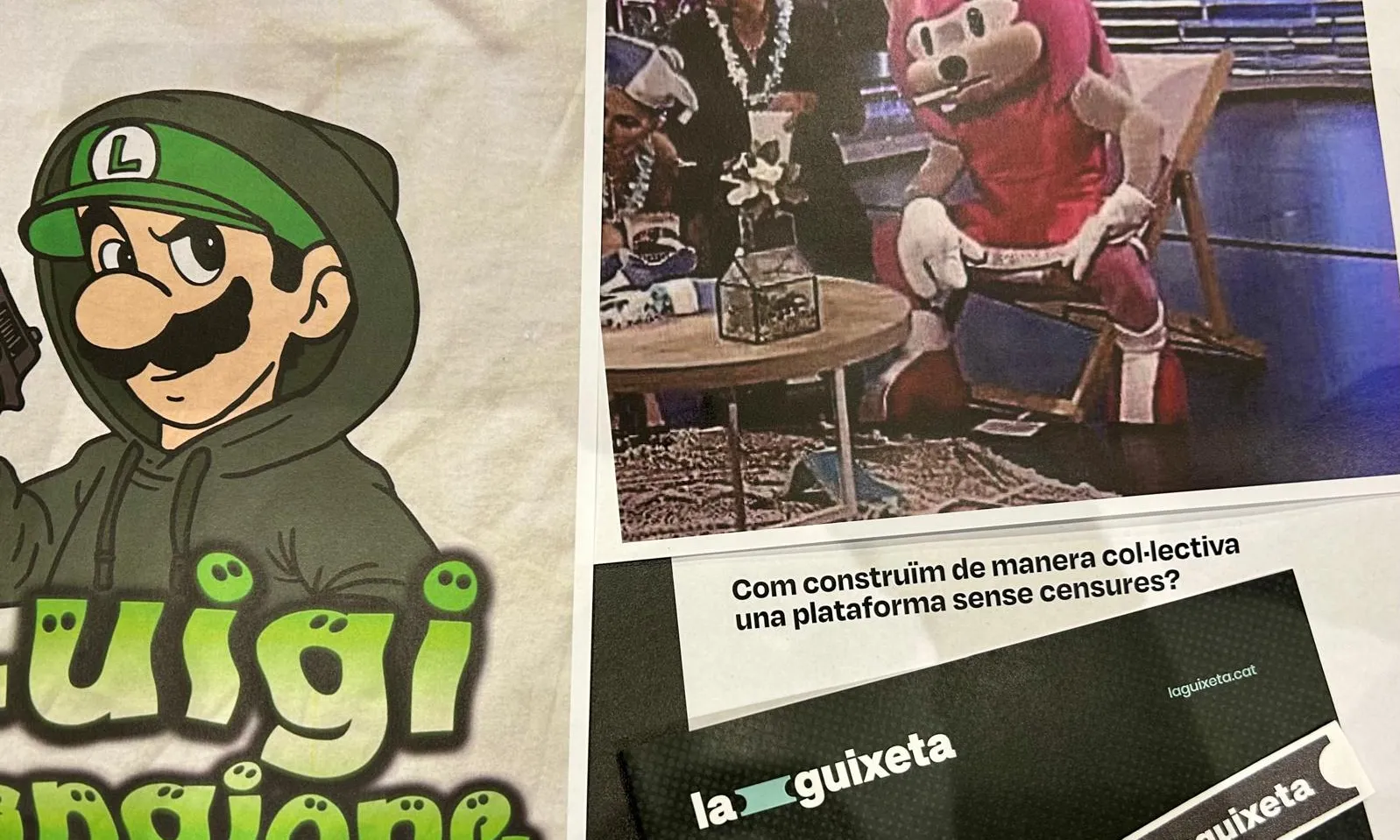 Alguns dels 'mems' que es van fer servir durant la xerrada de Proyecto Una