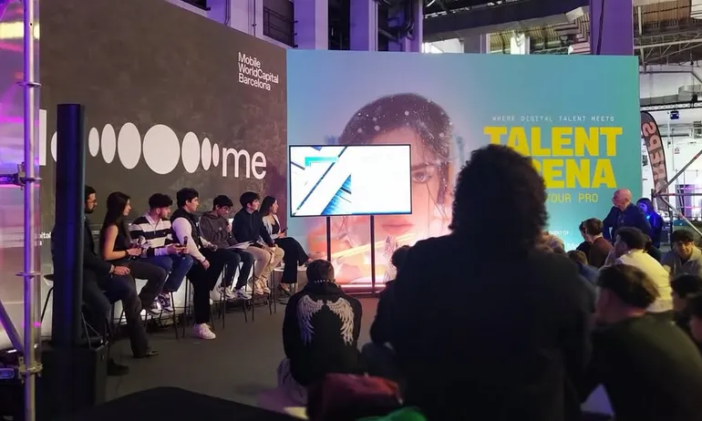 L'estand de la Fundació Mobile World Capital Barcelona al Talent Arena.