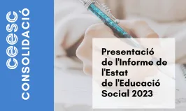 Presentació de l'Informe de l’Estat de l’Educació Social a Catalunya 2023 