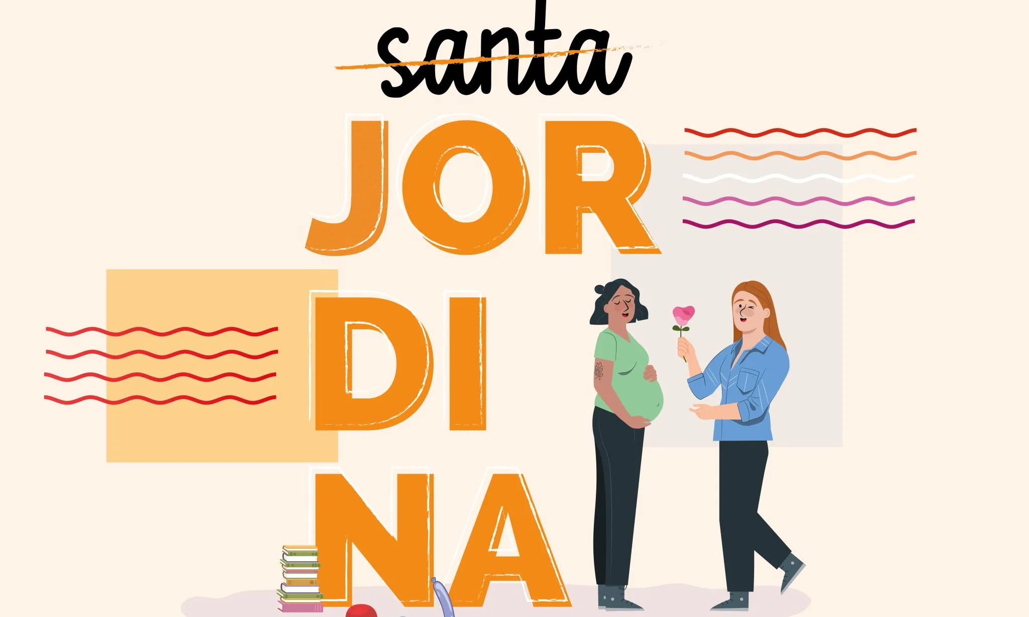 Santa Jordina, especial Visibilitat Lèsbica. Font: Associació de Famílies LGTBI+