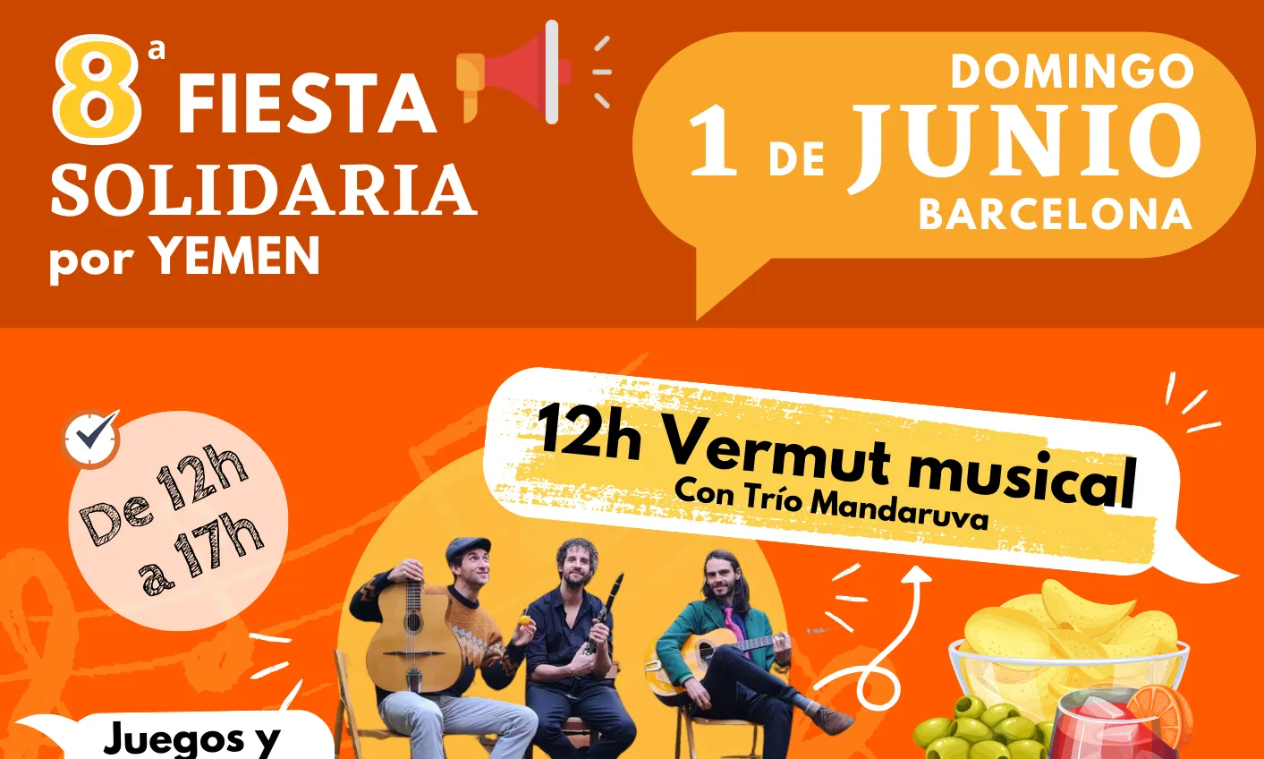 Cartell de la 8a Festa Solidària pel Iemen