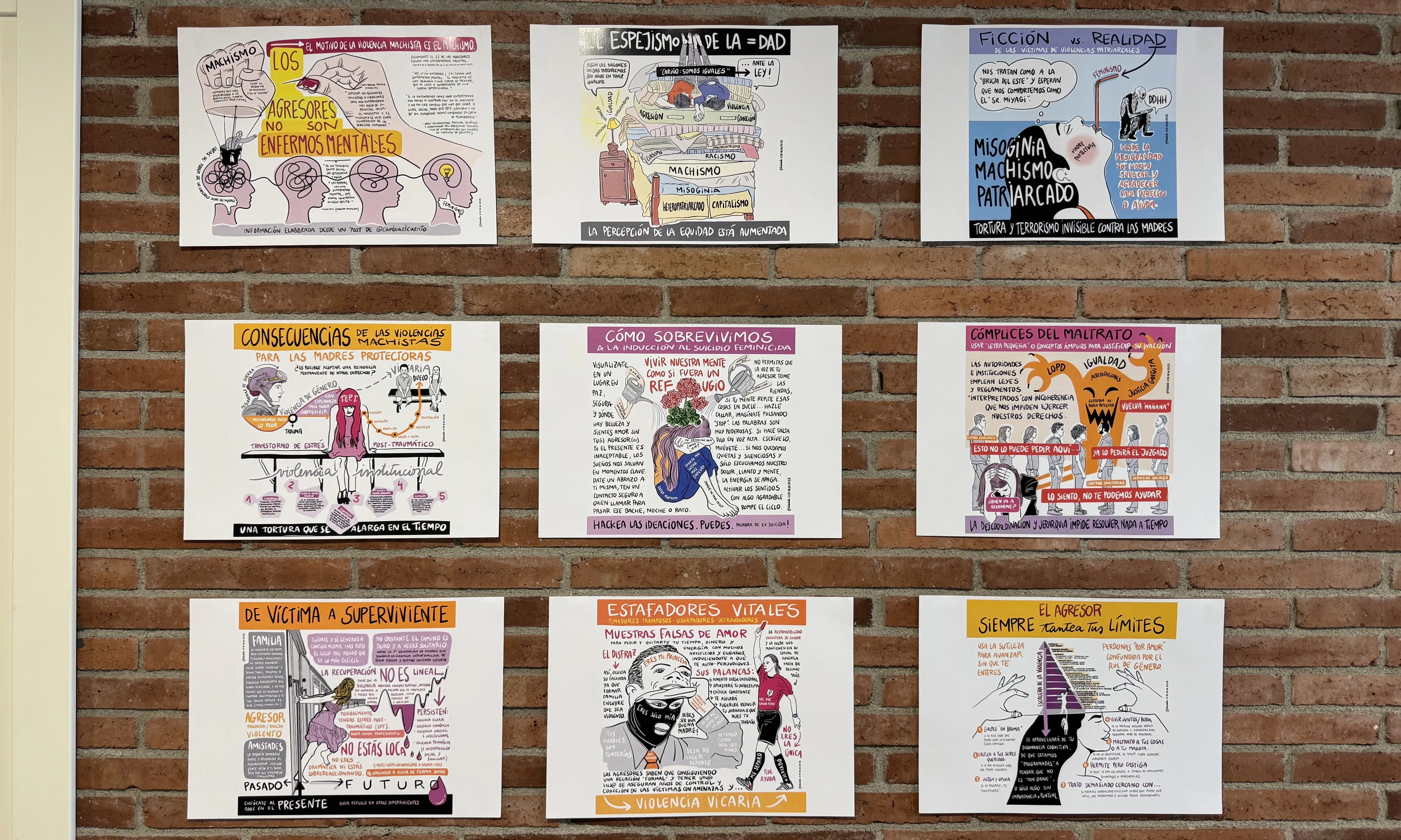 Il·lustracions supervivent violència masclista