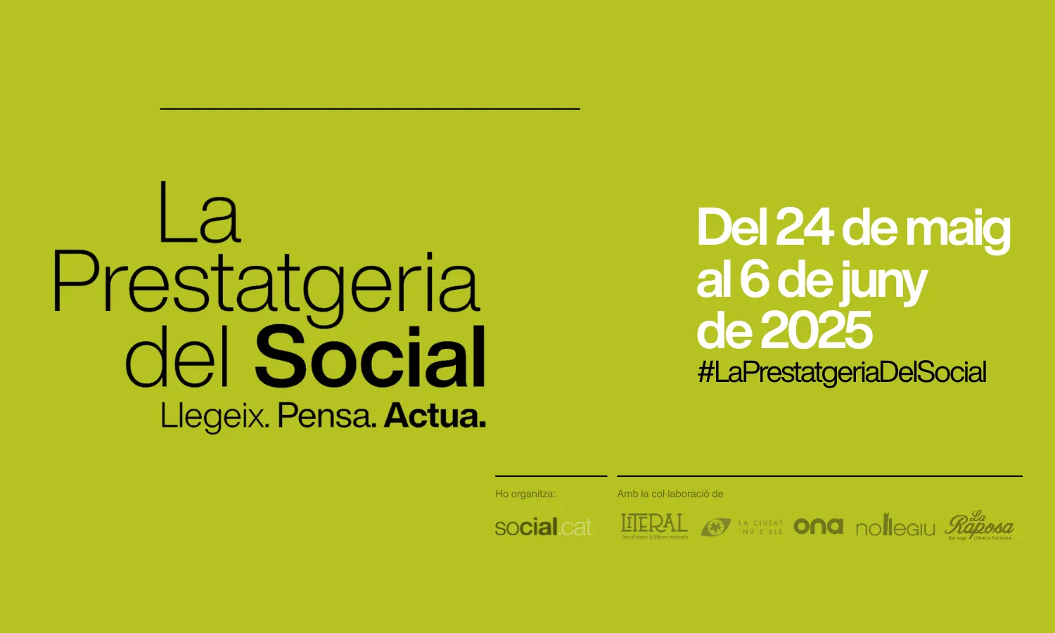 Cartell de la Prestatgeria del Social