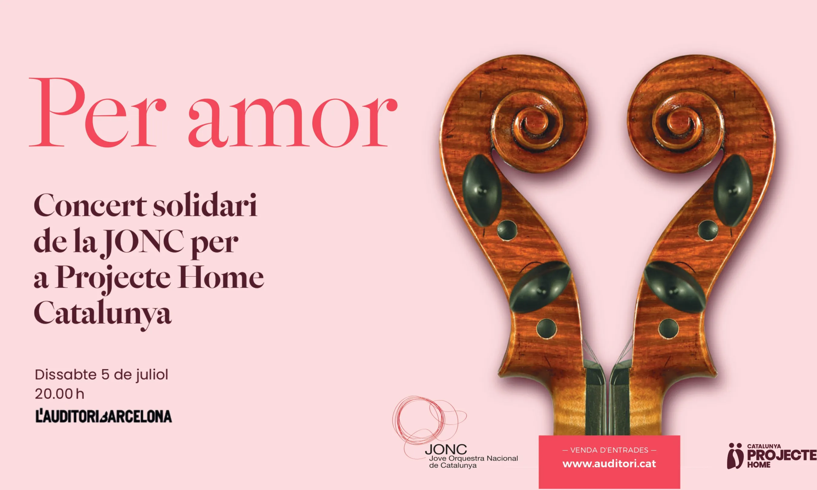Per amor, Concert solidari de la JONC per a Projecte Home Catalunya