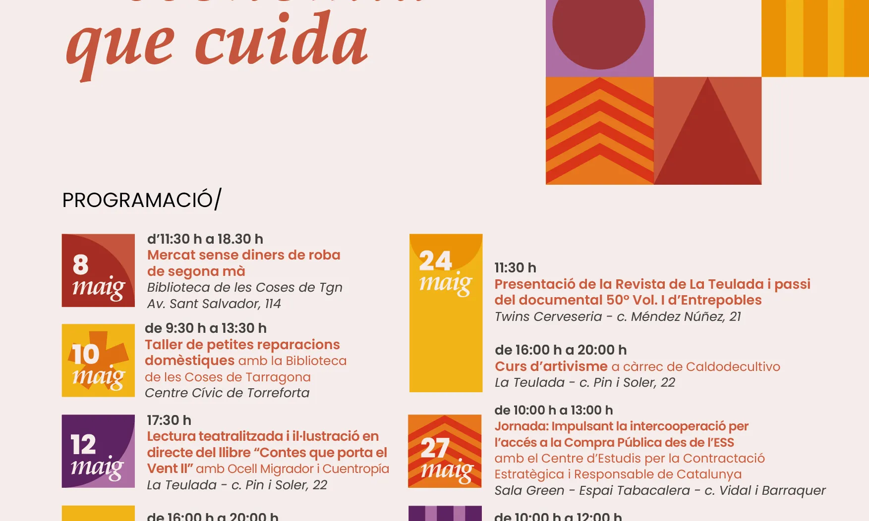 Programa Mes ESS Tarragona 2025