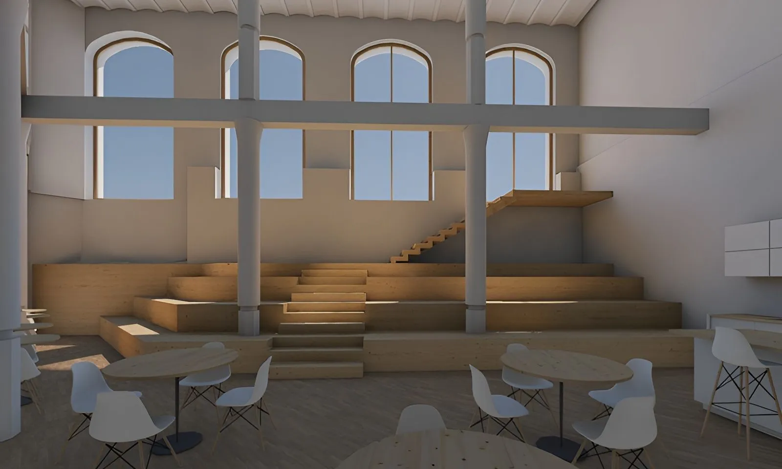 Simulació 3D de com serà la nova seu de l'economia solidària a Barcelona