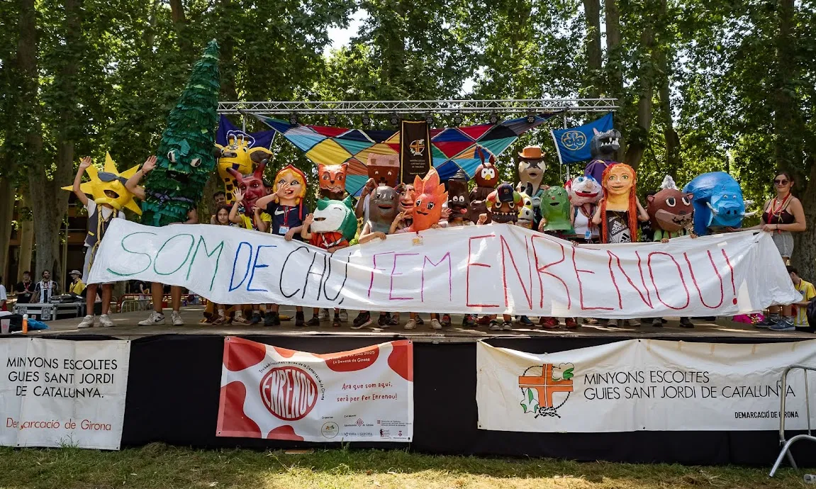 L'escenari on va tenir lloc l'acte central del diumenge 
