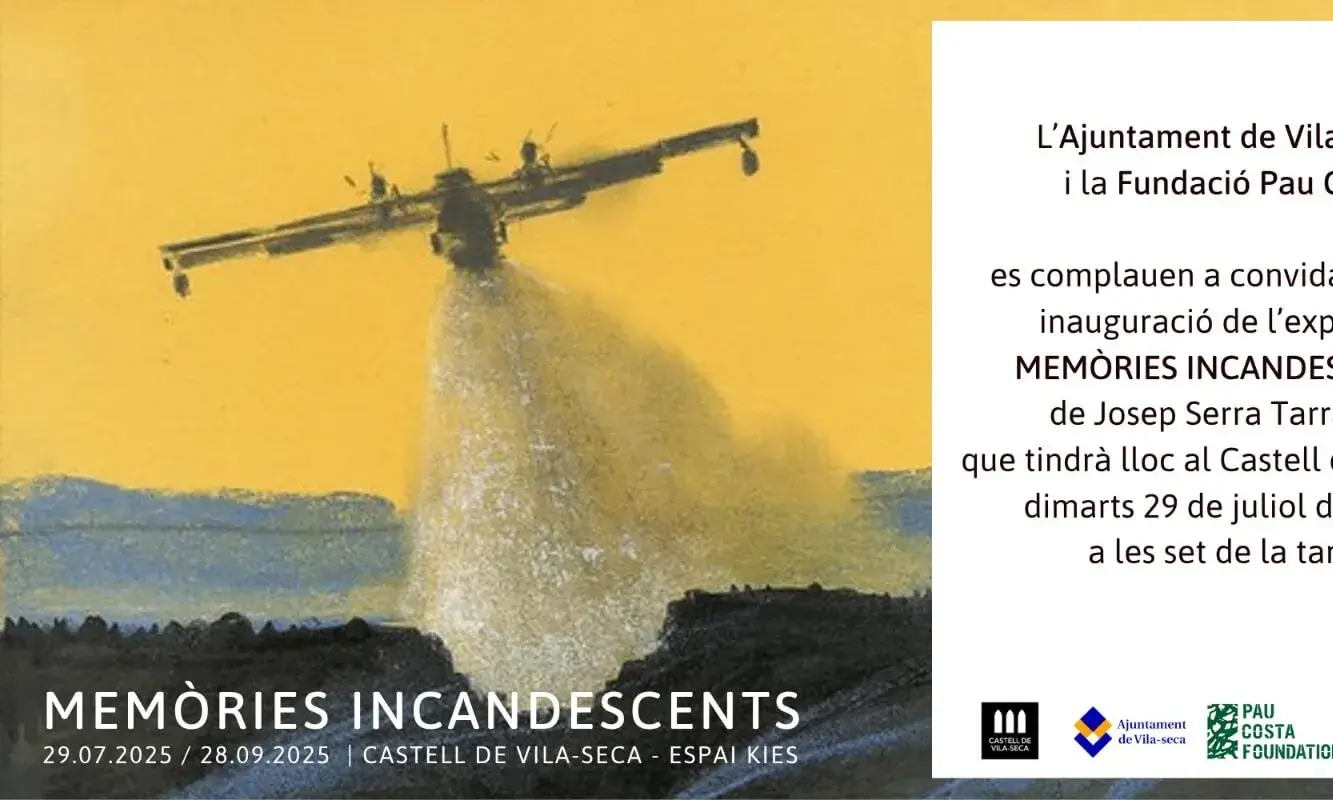 Cartell oficial de l'exposició 'Memòries incandescents'.