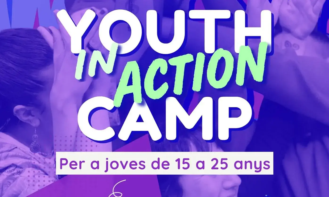 Cartell oficial dels casals Youth In Action Camp de La Xixa Teatre.