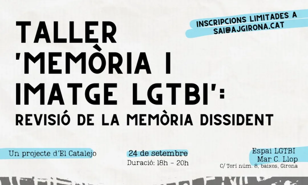 Taller ‘Memòria i imatge LGTBI: Revisió de la memòria dissident’. Font: Espai LGTBI Girona