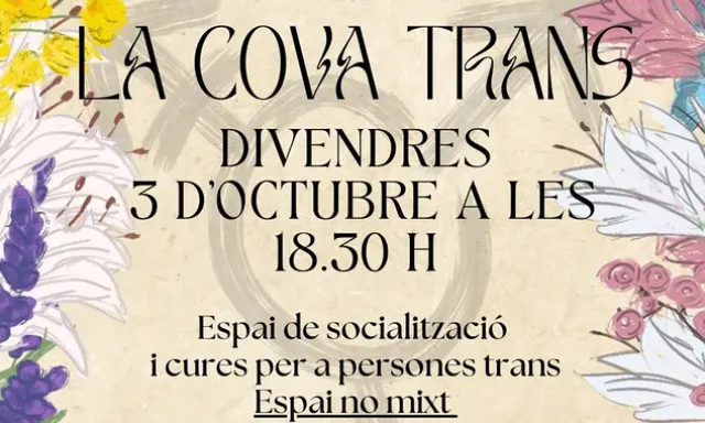 Cartell de 'La Cova Trans'. Font: Colors de Ponent