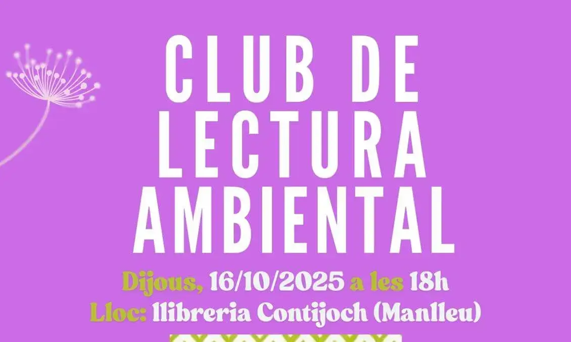 Cartell oficial del Club de Lectura Ambiental del Grup de Defensa del Ter.