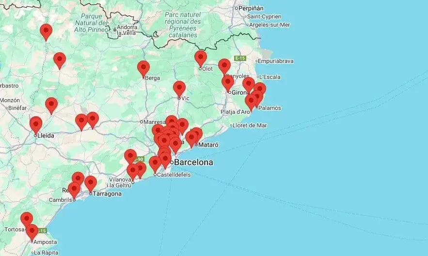 Mostra del mapa.