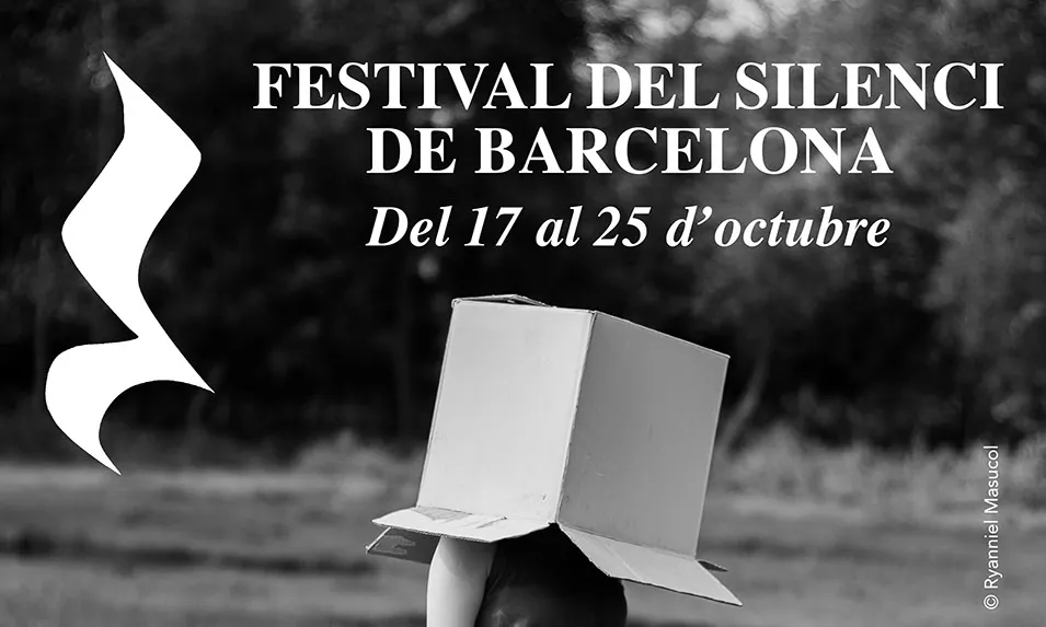Cartell oficial de la primera edició del Festival del Silenci de Barcelona.