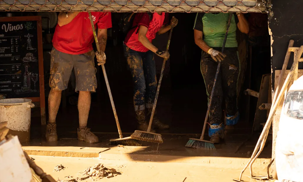 Imatge netejant locals